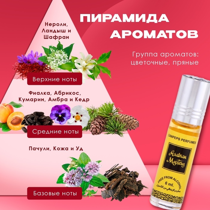 Духи масляные женские Arabian Mystery, 6 мл Духи масляные женские Arabian Mystery, 6 мл