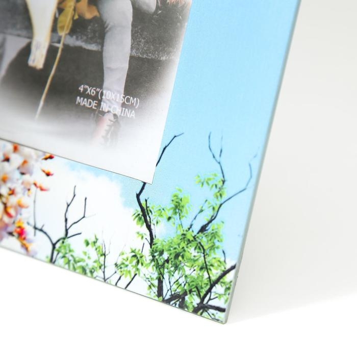 Фоторамка стекло 10х15 см Фоторамка стекло 10х15 см "Цветущая яблоня и голуби" 17х22 см