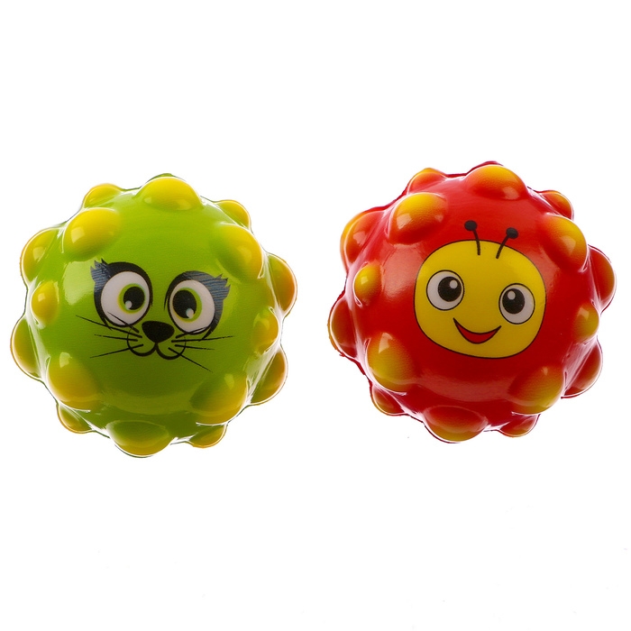 Мягкий мячик «Звери», виды МИКС Мягкий мячик «Звери», виды МИКС