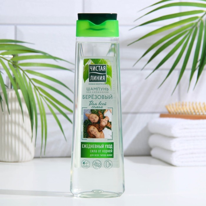 Шампунь для волос Чистая линия «Берёзовый», 400 мл Шампунь для волос Чистая линия «Берёзовый», 400 мл