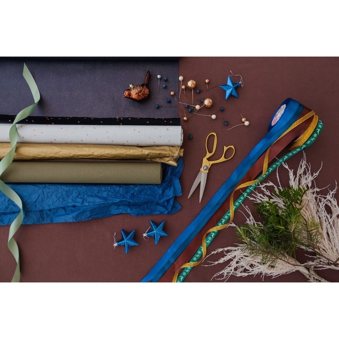 Лента атласная, 20 мм &times; 23 &plusmn; 1 м, цвет синий №40