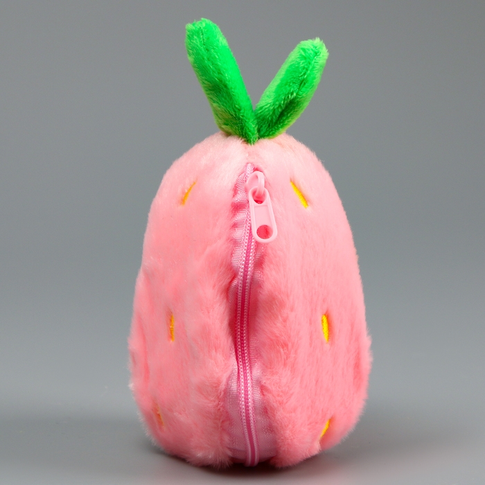 Мягкая игрушка «Зайка-клубника» на брелоке, 11 см Мягкая игрушка «Зайка-клубника» на брелоке, 11 см