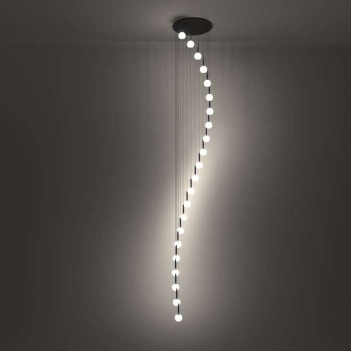 Светильник-каскад Светильник-каскад "Сиена" 20хЕ27 40Вт черный 60х60х520 см