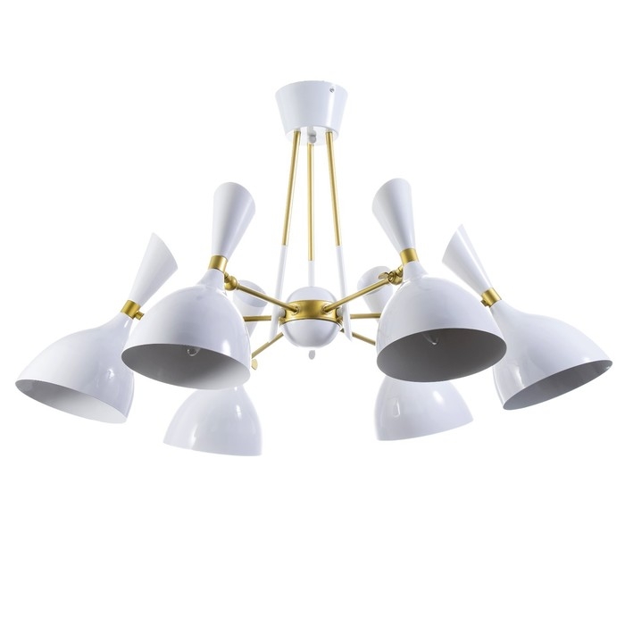 Люстра Люстра "Бастони" 6хЕ14 40Вт бело-золотой 70х70х54 см BayerLux