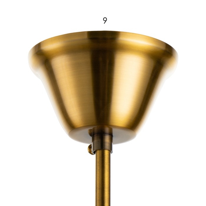 Люстра Люстра "Мэдфи" 3хЕ14 40Вт черно-золотой 55х70х55 см BayerLux