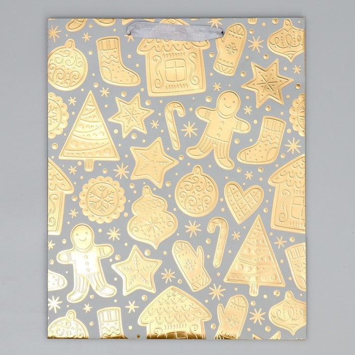 Пакет подарочный новогодний «Новогодние сладости» 32 х 26 х 10 см, Новый год Пакет подарочный новогодний «Новогодние сладости» 32 х 26 х 10 см, Новый год