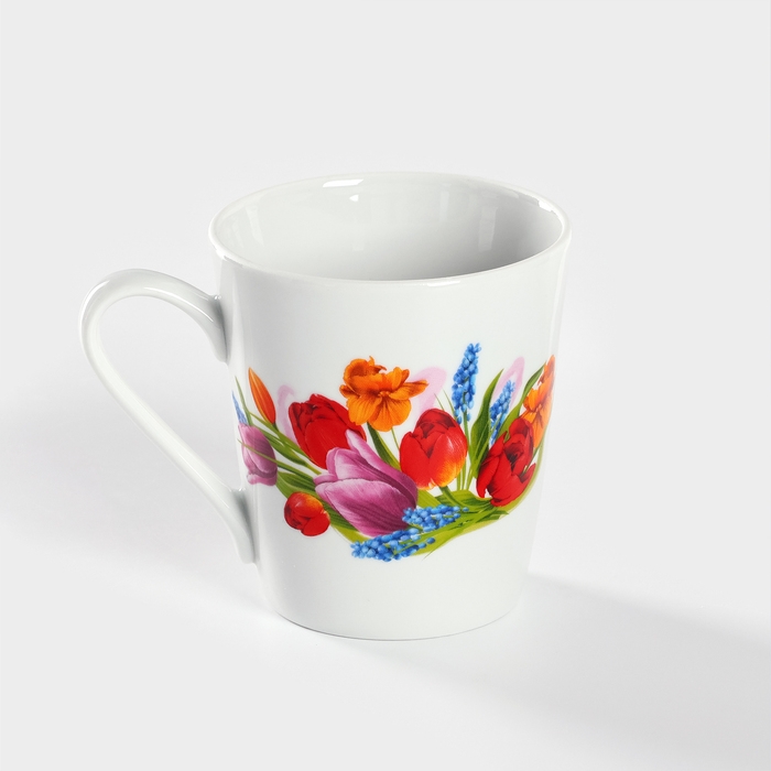 Кружка фарфоровая «Майский букет», 300 мл, d=8,7 см Кружка фарфоровая «Майский букет», 300 мл, d=8,7 см