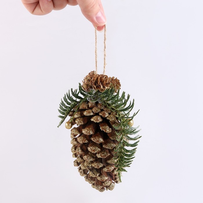 Шишка декоративная « Новогодняя» 12 × 12 × 18,5 см Шишка декоративная « Новогодняя» 12 × 12 × 18,5 см