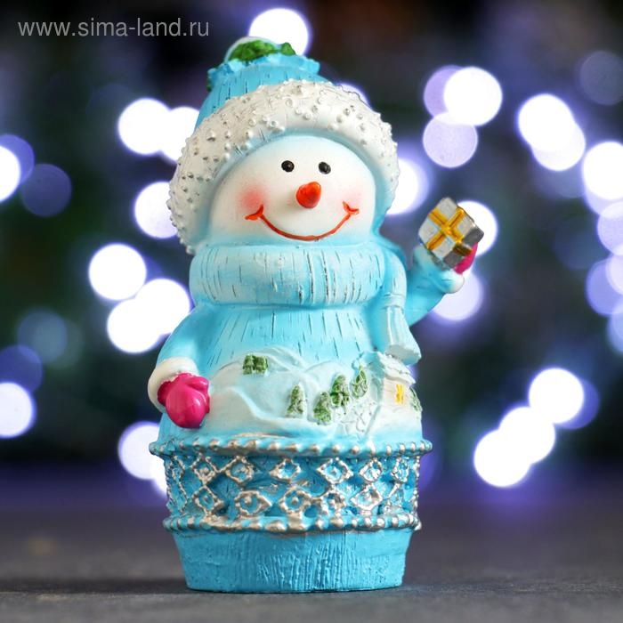 Фигура  Фигура "Снеговик" 7х5х9см, МИКС