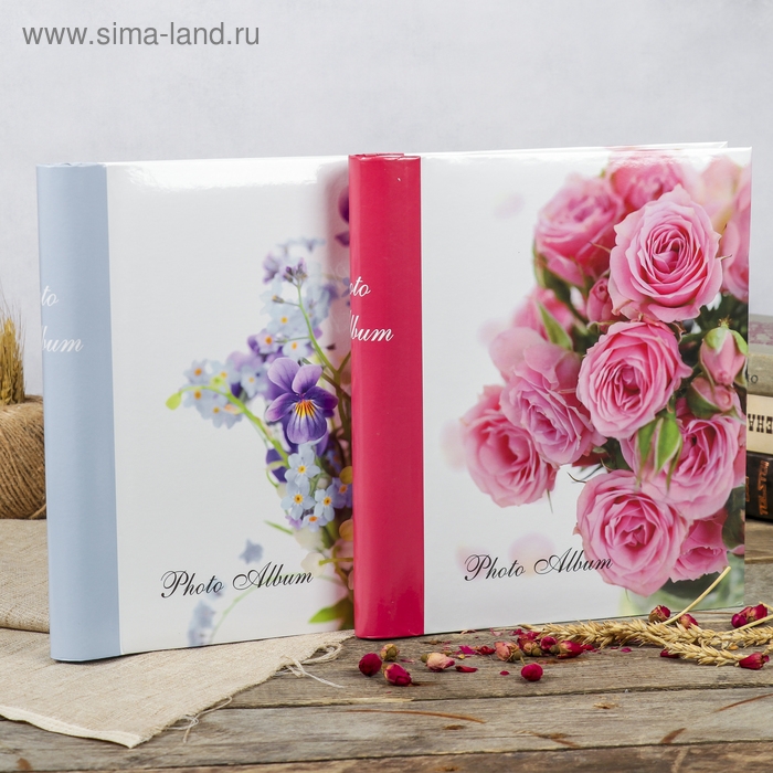 Фотоальбом магнитный 30 листов Фотоальбом магнитный 30 листов "Цветочная коллекция-3" 23x28см МИКС