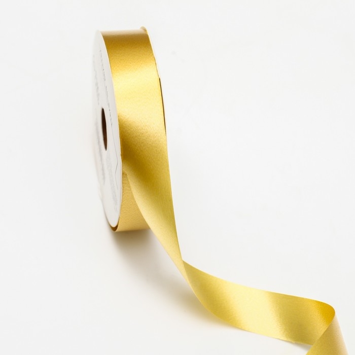 Лента для декора и подарков, золотая, 2 см х 45 м Лента для декора и подарков, золотая, 2 см х 45 м