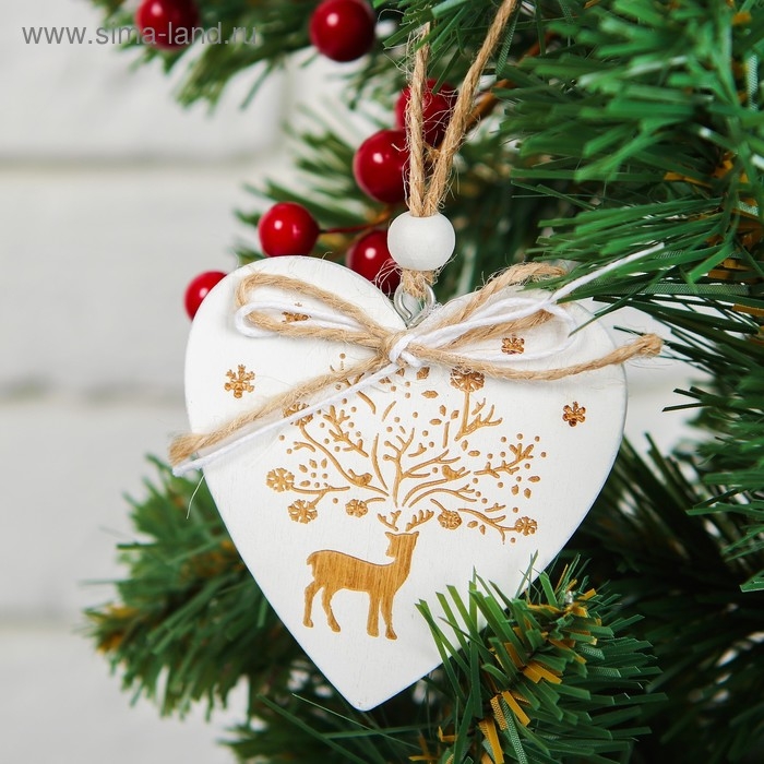 Подвеска декоративная «Волшебный олень» рисунок с лицевой стороны Подвеска декоративная «Волшебный олень» рисунок с лицевой стороны