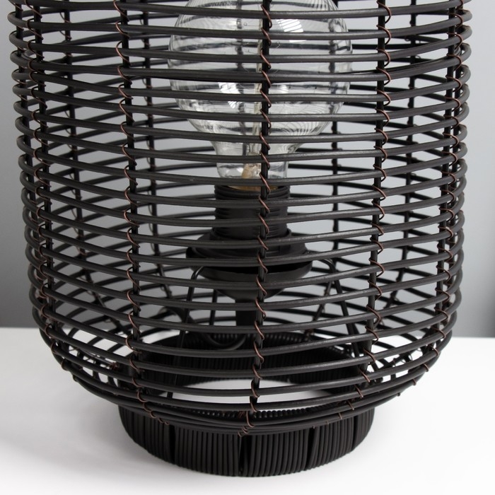 Настольная лампа Настольная лампа "Бурмис" Е27 15Вт черный 23х23х40 см RISALUX