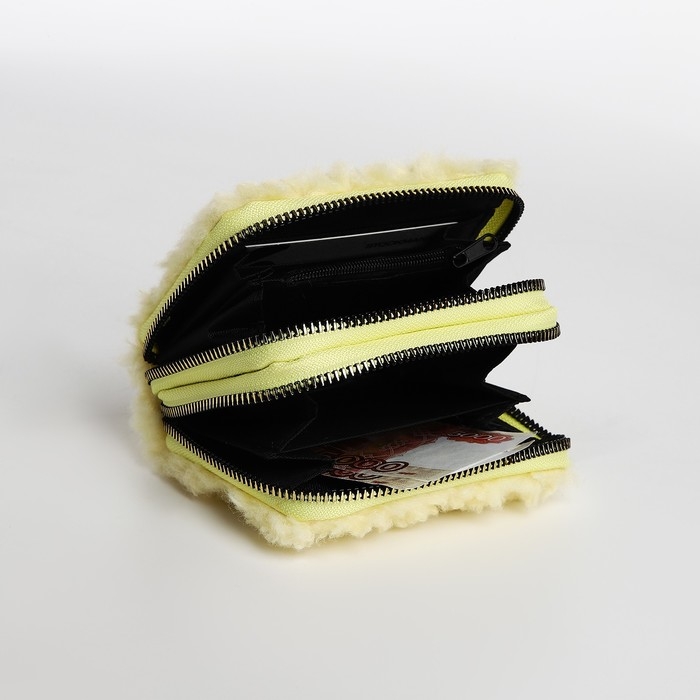 Кошелёк на молнии, цвет жёлтый Кошелёк на молнии, цвет жёлтый