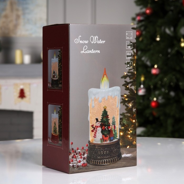 Светодиодная фигура «Свеча с ангелом» 12.3 × 24 × 8 см, пластик, батарейки ААх3 (не в комплекте), USB, свечение тёплое белое Светодиодная фигура «Свеча с ангелом» 12.3 × 24 × 8 см, пластик, батарейки ААх3 (не в комплекте), USB, свечение тёплое белое