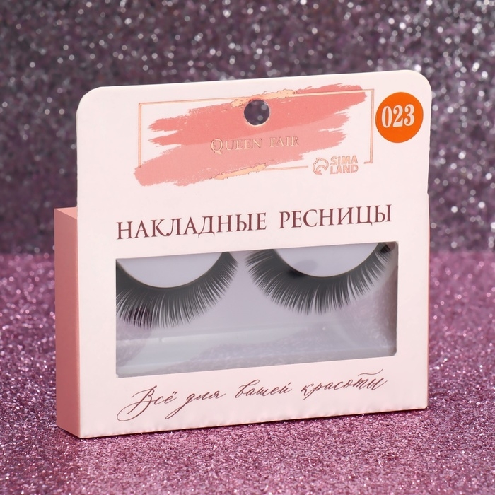 Ресницы накладные «Волшебный взгляд», 11 мм, без клея, цвет чёрный Ресницы накладные «Волшебный взгляд», 11 мм, без клея, цвет чёрный