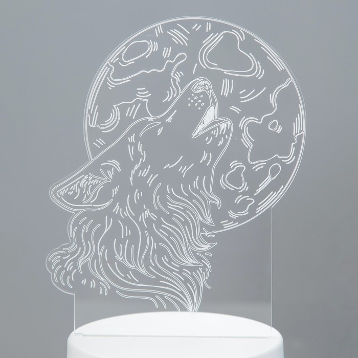 Светильник Светильник "Волк" LED белый 12х9,5х16 см RISALUX