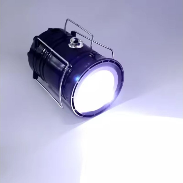 Фонарь кемпинговый аккумуляторный  Фонарь кемпинговый аккумуляторный "Мастер К.", 1800 мАч, 7 LED, солнечная батарея, черный