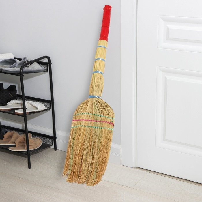 Веник узбекский из сорго СУПЕРЦЕНА 3х-прошивной средний, 81-86 см, (фасовка 50шт.) Веник узбекский из сорго СУПЕРЦЕНА 3х-прошивной средний, 81-86 см, (фасовка 50шт.)