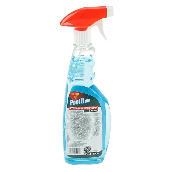 Средство для мытья стёкол и зеркал Proffidiv, морозная свежесть, 500 мл Средство для мытья стёкол и зеркал Proffidiv, морозная свежесть, 500 мл