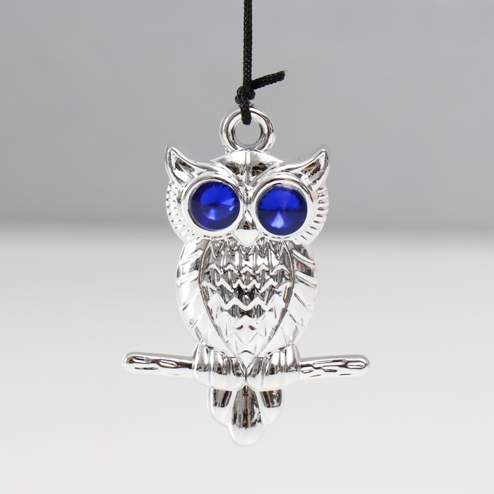 Музыка ветра металл, пластик Музыка ветра металл, пластик "Сова со стразами" 5 трубок 6 сов 50х8,5х8,5 см