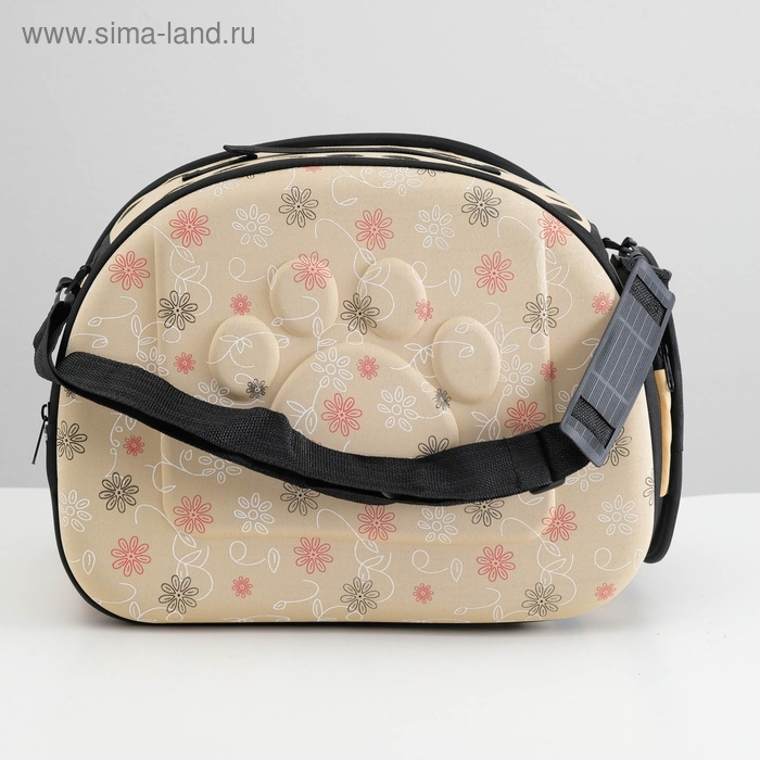 Складная сумка-переноска с отдельным входом, материал EVA, 43,5 х 28 х 33 см, бежевая Складная сумка-переноска с отдельным входом, материал EVA, 43,5 х 28 х 33 см, бежевая