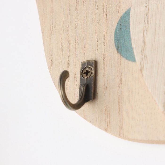 Крючки декоративные дерево Крючки декоративные дерево "Абстракция. Кляксы. Цветок" 1,5х19,5х23,3 см