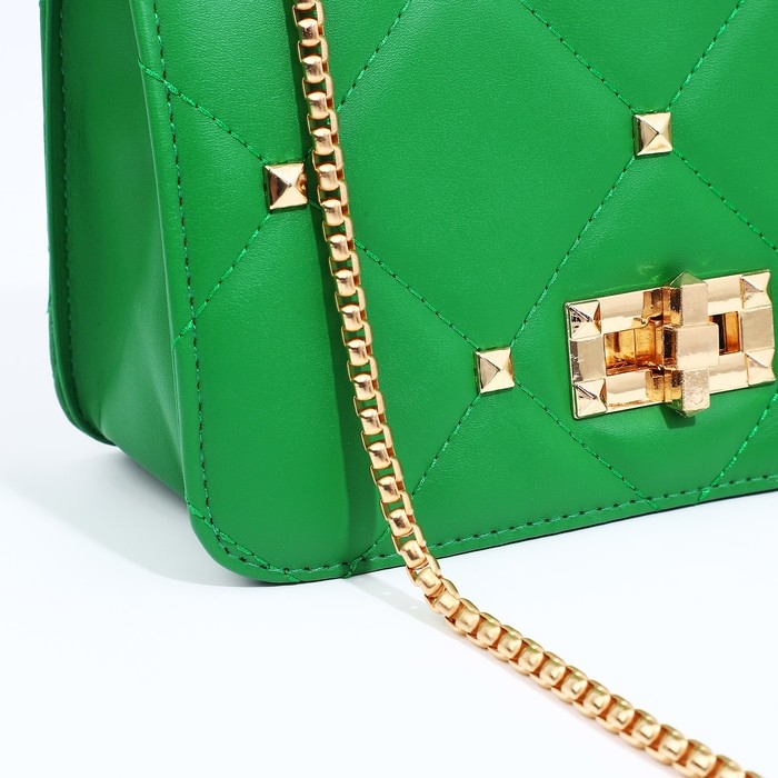 Сумка-мессенджер на клапане, цвет зелёный Сумка-мессенджер на клапане, цвет зелёный