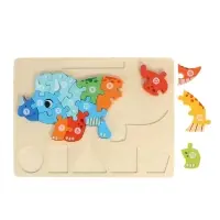 Деревянный 3D- пазл для малышей