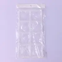 Форма для шоколада &laquo;Квадрат&raquo;, силикон, 8 ячеек, 22.5&times;11&times;0.3 см, прозрачная