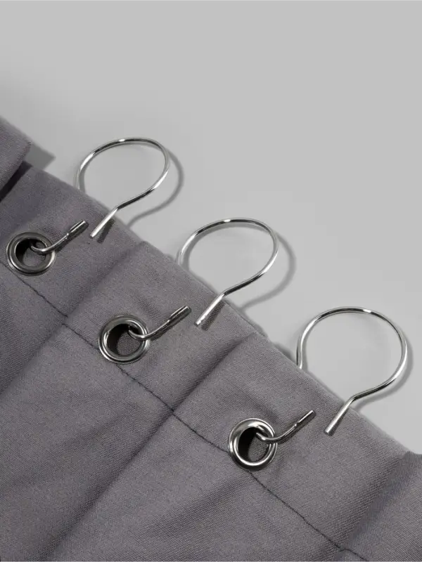 Крючок для штор, 6.8&times;3.8&times;0.2 см, 20 шт., цвет серебряный