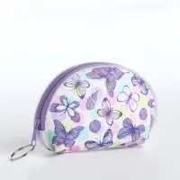 Кошелёк монетница &laquo;Цветы и бабочки&raquo; Выбражулька, на молнии, МИКС
