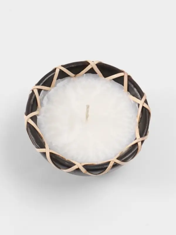 Свеча в керамической чаше, 9&times;9&times;5 см