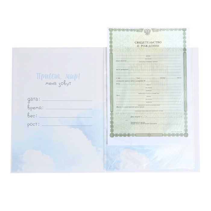 Папка для свидетельства о рождении «Маленькое счастье», 23,5 х 31,5 см. Папка для свидетельства о рождении «Маленькое счастье», 23,5 х 31,5 см.