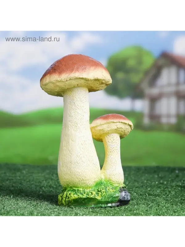 Садовая фигура из полистоуна &laquo;Грибы-подосиновики&raquo;, 20&times;12&times;24 см