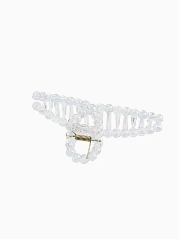 Крабик для волос &laquo;Хелен&raquo;, петля, 11 см, прозрачный