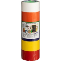 Клейкая лента упаковочная 48ммх20м, 43мкм, разноцвет. (Н48206Ц)6шт./уп