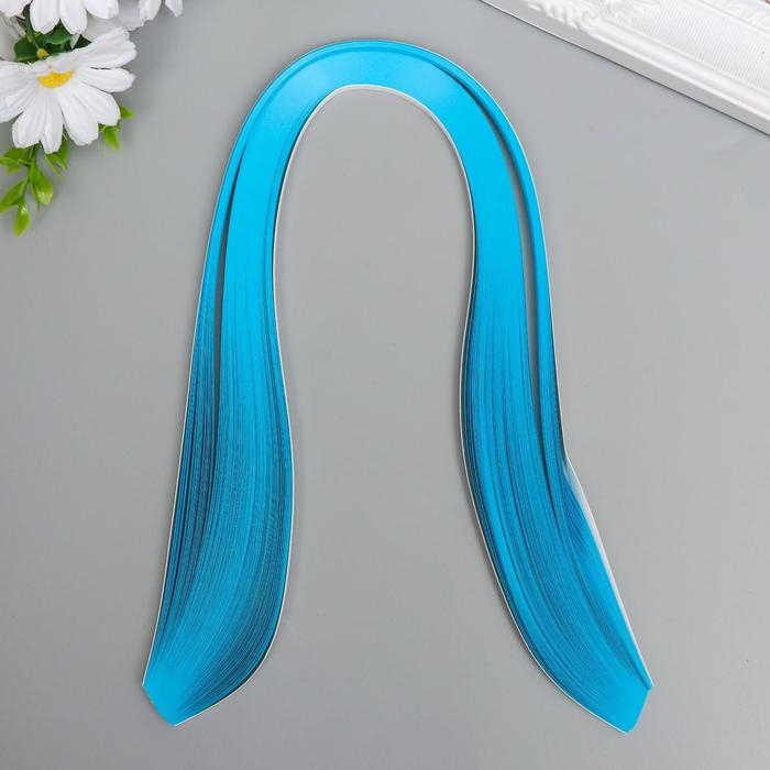 Полоски для квиллинга 120 полосок плотность 120 гр Полоски для квиллинга 120 полосок плотность 120 гр "Голубые" ширина 0,5 см длина 53 см