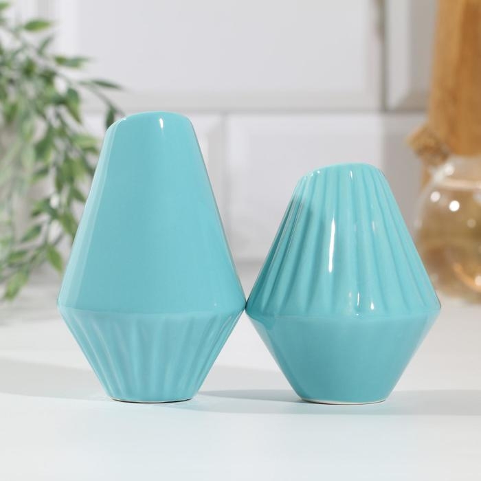 Солонка и перечница «Геометрия», 13.5 х 10.5 см