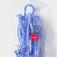 Сушилка для белья подвесная Доляна, 41&times;41 см, 16 прищепок, синяя