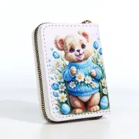 Кошелёк на молнии &laquo;Мишка&raquo;, детский, с принтом, белый