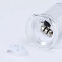 Светодиодная свеча LED "Свеча с подтёками" 3хLR41, прозрачный 3,5х3,5х7,2 см