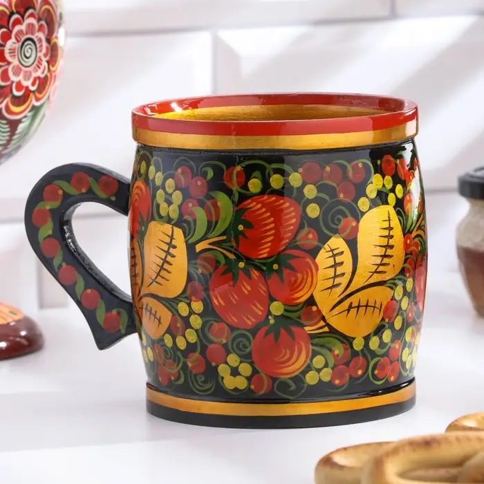 Кружка «Пивная», хохлома, 500 мл Кружка «Пивная», хохлома, 500 мл