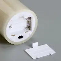 Светодиодная свеча восковая "Белая", 10x7 см, АААx3 (не в компл.), Т/БЕЛЫЙ