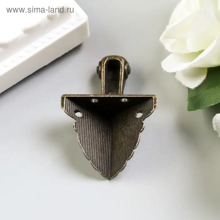 Уголок (ножка) для шкатулки &laquo;Старинная&raquo;, 4.8&times;3.7 см