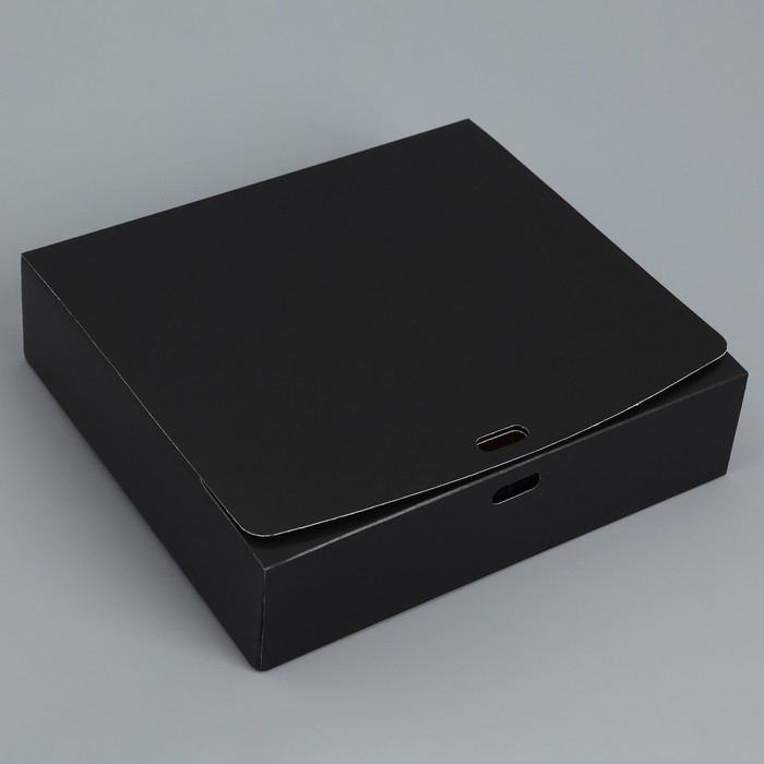 Коробка подарочная складная, упаковка, «Чёрная», 20 х 18 х 5 см, БЕЗ ЛЕНТЫ Коробка подарочная складная, упаковка, «Чёрная», 20 х 18 х 5 см, БЕЗ ЛЕНТЫ
