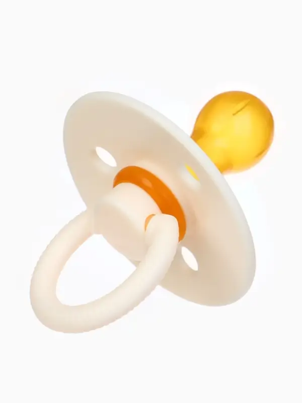 Набор классических пустышек, 2 шт., латекс, персиковый/айвори, в контейнере, от 0 мес., M&B Набор классических пустышек, 2 шт., латекс, персиковый/айвори, в контейнере, от 0 мес., M&B