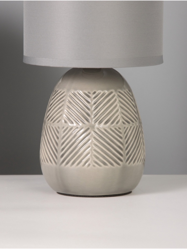 Лампа настольная Лампа настольная "Ретушь" 40Вт Е14 серый 12х12х24см