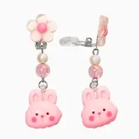 Комплект детский «Выбражулька» 3 предмета, клипсы, бусы, ободок, крлики, цветной