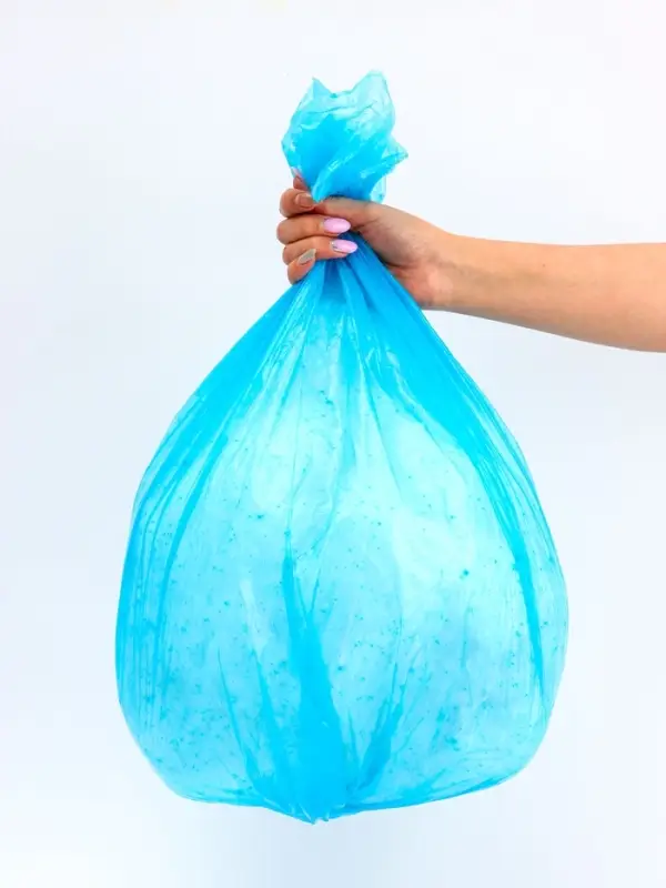 Мешки для мусора в рулоне UpakLand 60 л, голубые, 60&times;80 см, ПНД, толщина 15 мкм, 20 шт.